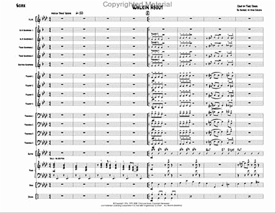 Walkin' About Walkin' About Jazz Ensemble scores gallery preview page 3