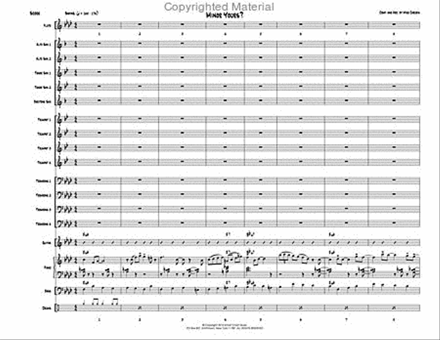 Minor Yours? Minor Yours? Jazz Ensemble scores gallery preview page 3