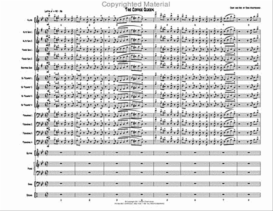 The Coffee Queen The Coffee Queen Jazz Ensemble scores gallery preview page 3
