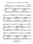 Three Pieces for Oboe and Piano
