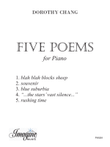 Five Poems for Piano