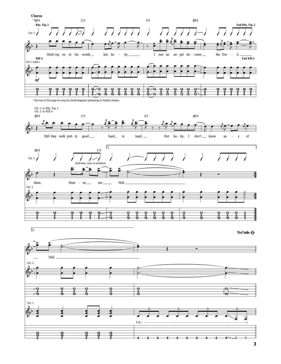 Heaven Nor Hell Heaven Nor Hell Acoustic Guitar scores gallery preview page 3