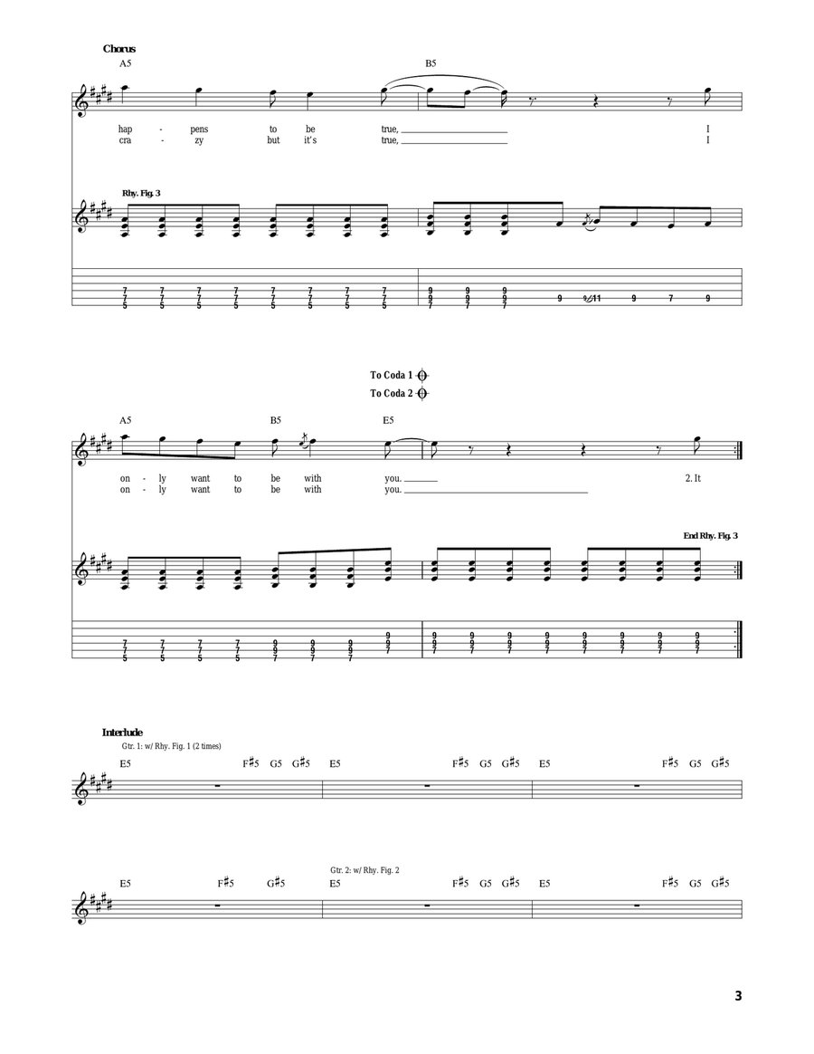 I Only Want To Be With You Acoustic Guitar scores gallery preview page 3