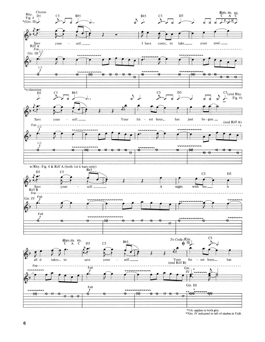 Save Yourself Save Yourself Acoustic Guitar scores gallery preview page 6