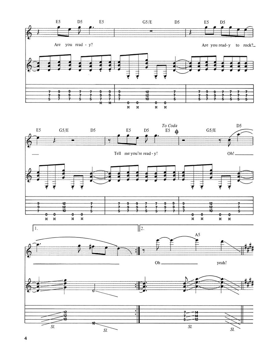 Are You Ready To Rock Are You Ready To Rock Acoustic Guitar scores gallery preview page 4