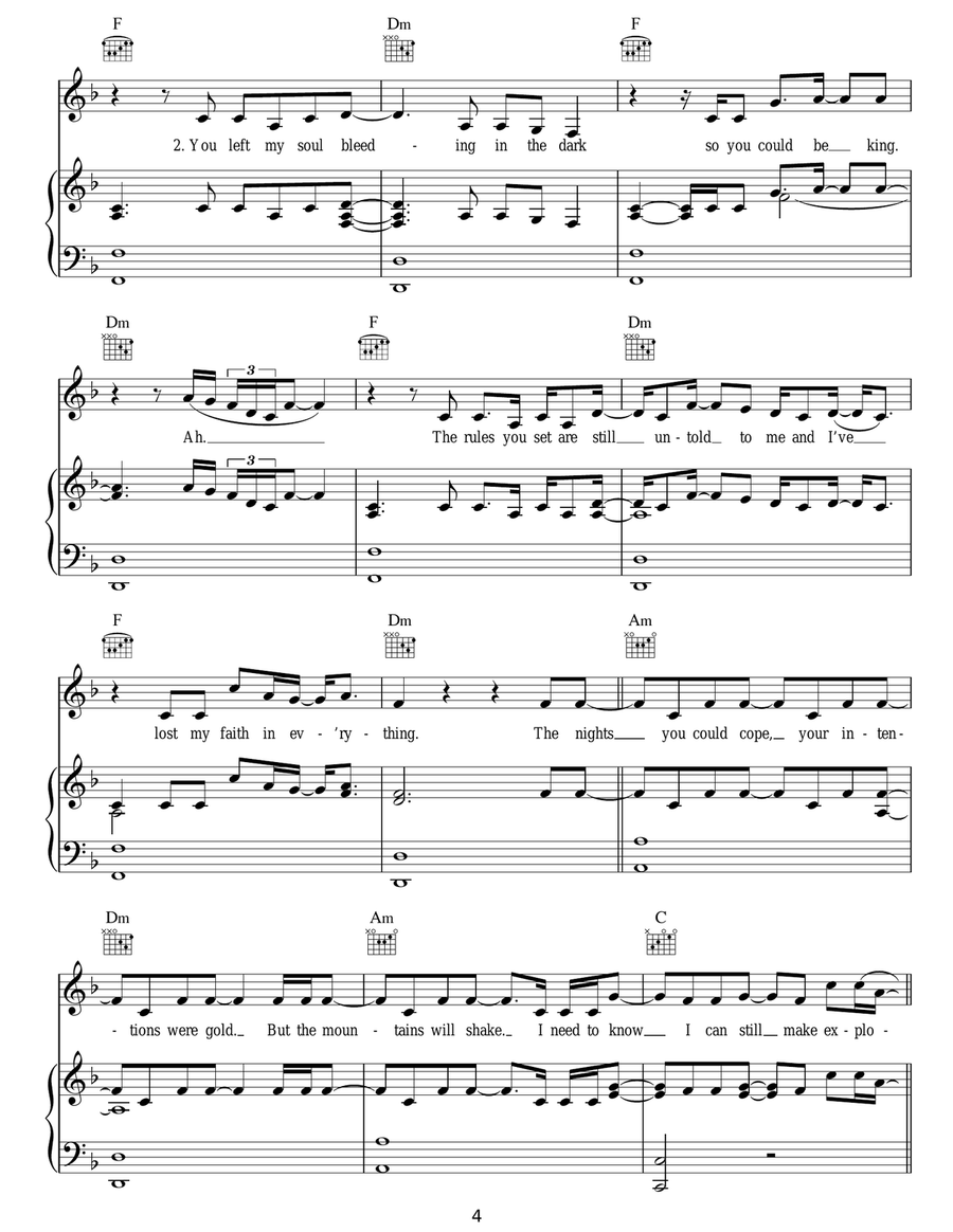 Explosions Explosions Acoustic Guitar scores gallery preview page 4