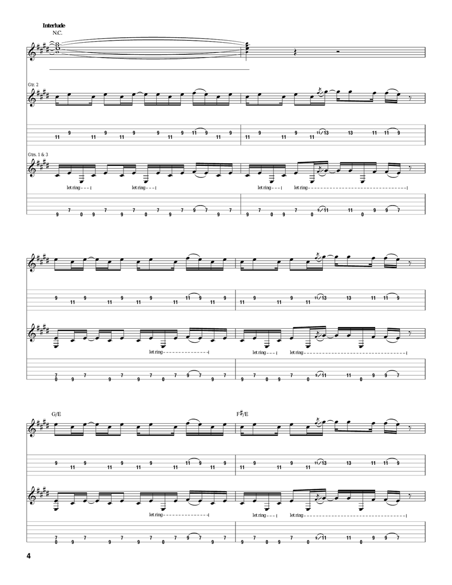 Uncaged Uncaged Acoustic Guitar scores gallery preview page 4