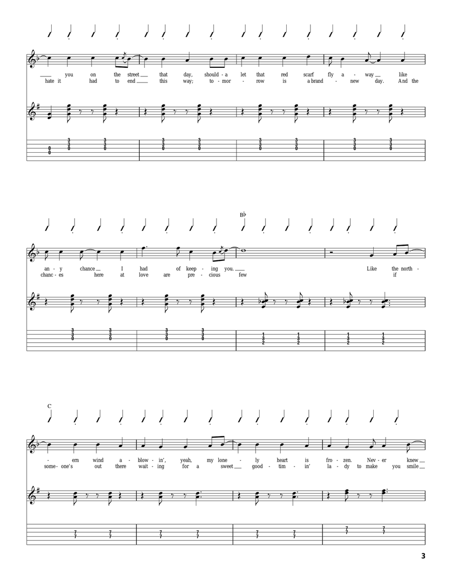 The Wind The Wind Acoustic Guitar scores gallery preview page 3