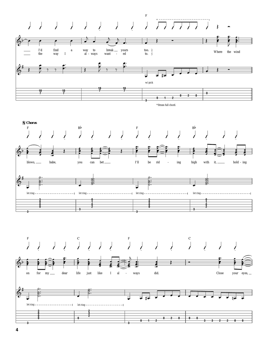 The Wind The Wind Acoustic Guitar scores gallery preview page 4