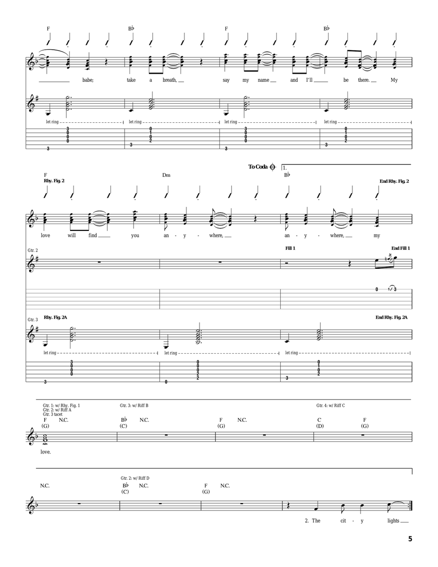 The Wind The Wind Acoustic Guitar scores gallery preview page 5