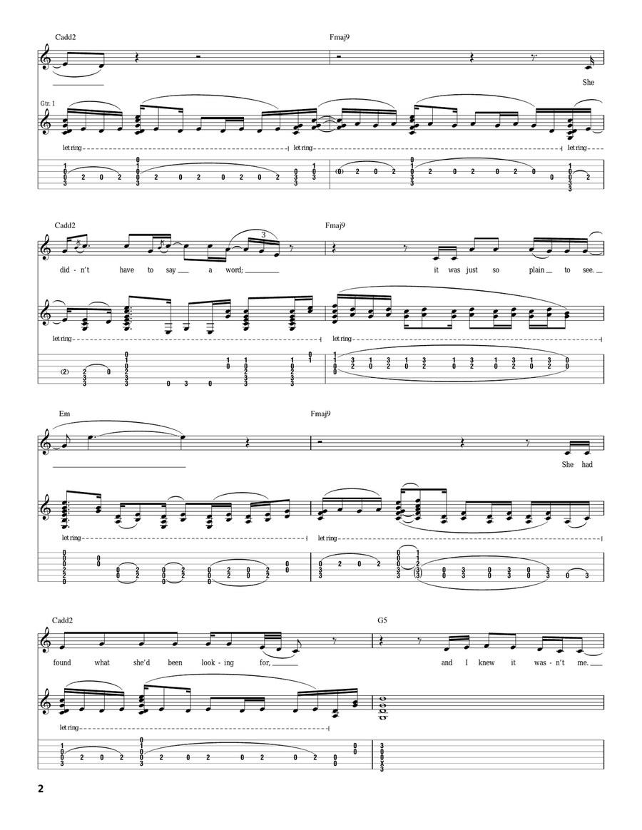 Goodbye In Her Eyes Goodbye In Her Eyes Acoustic Guitar scores gallery preview page 2
