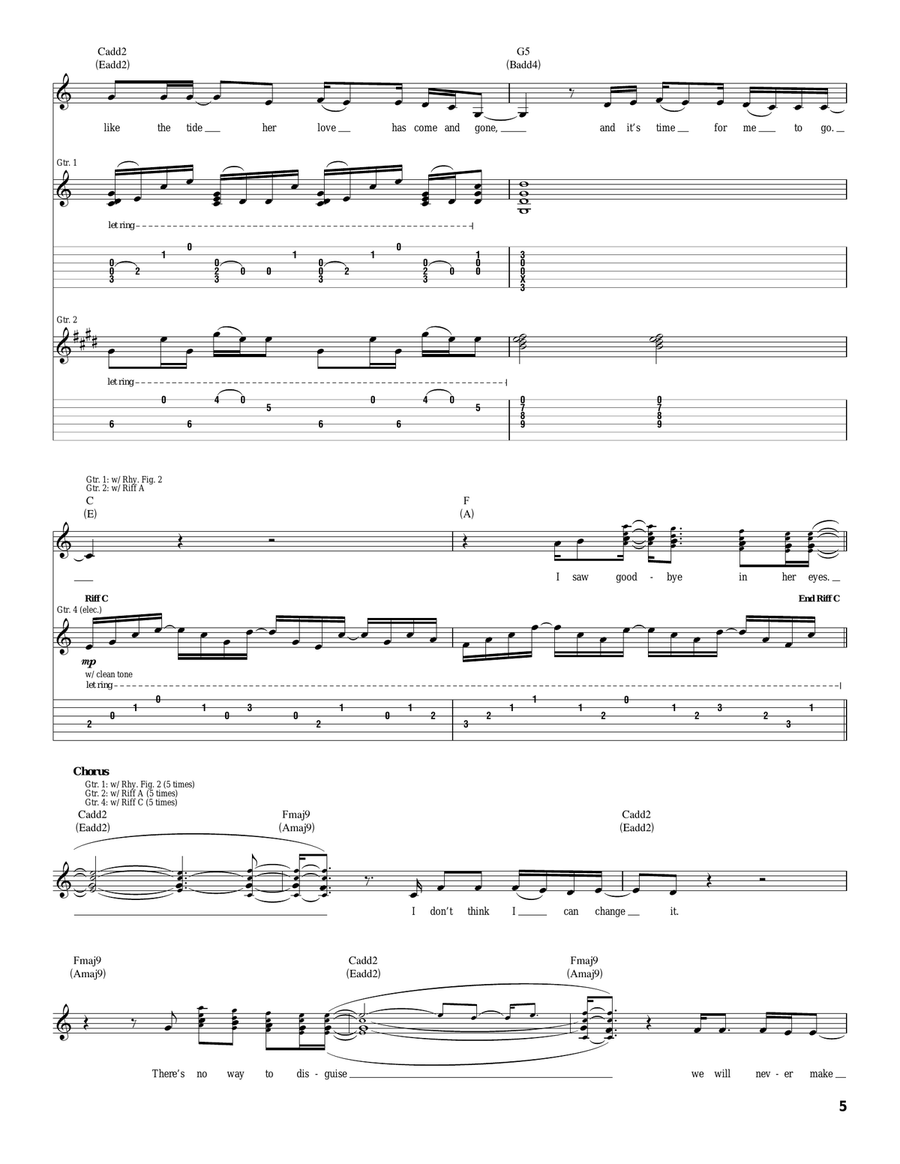 Goodbye In Her Eyes Goodbye In Her Eyes Acoustic Guitar scores gallery preview page 5