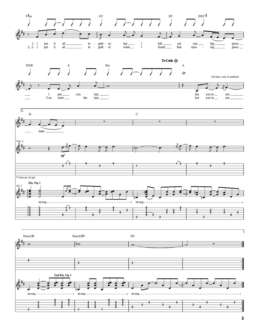 Last But Not Least Last But Not Least Acoustic Guitar scores gallery preview page 3