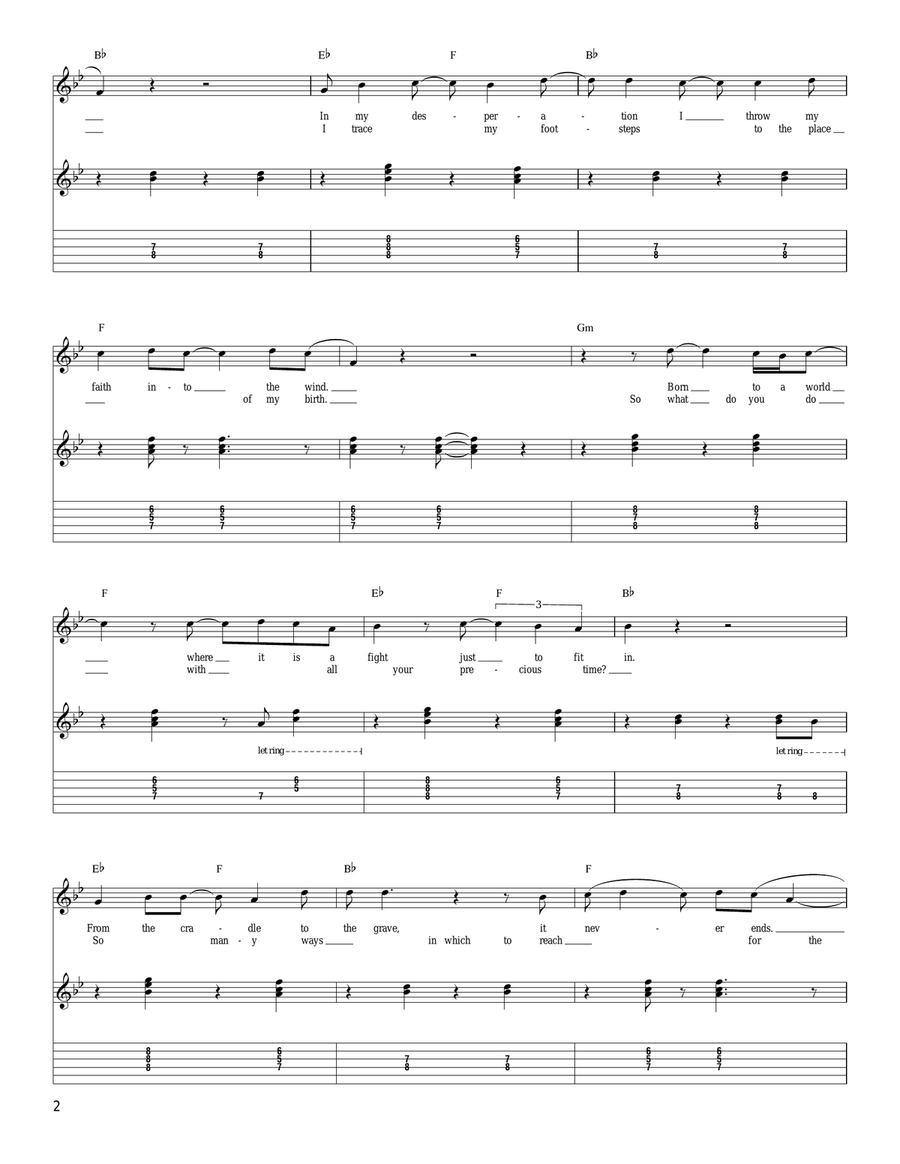 Someday Someday Acoustic Guitar scores gallery preview page 2