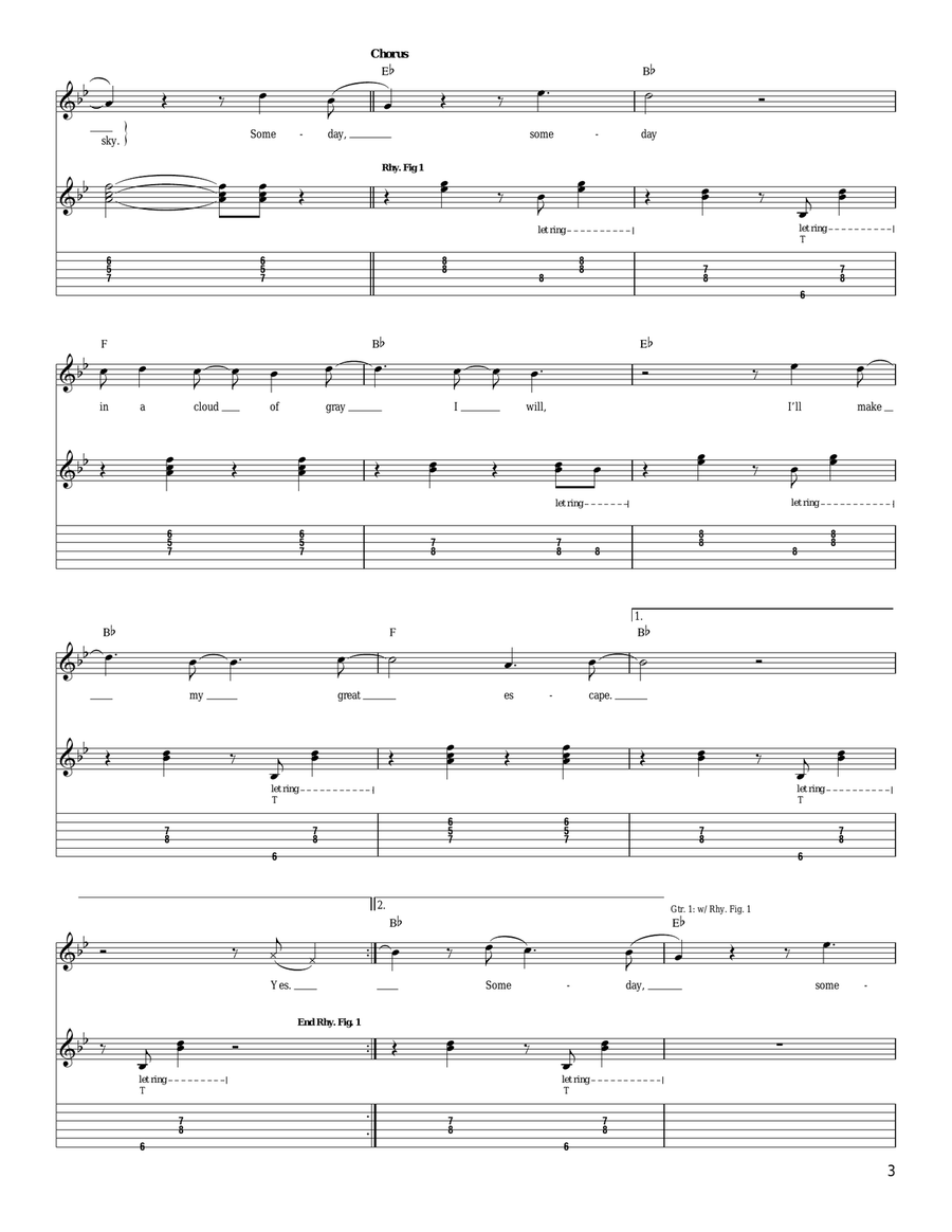 Someday Someday Acoustic Guitar scores gallery preview page 3