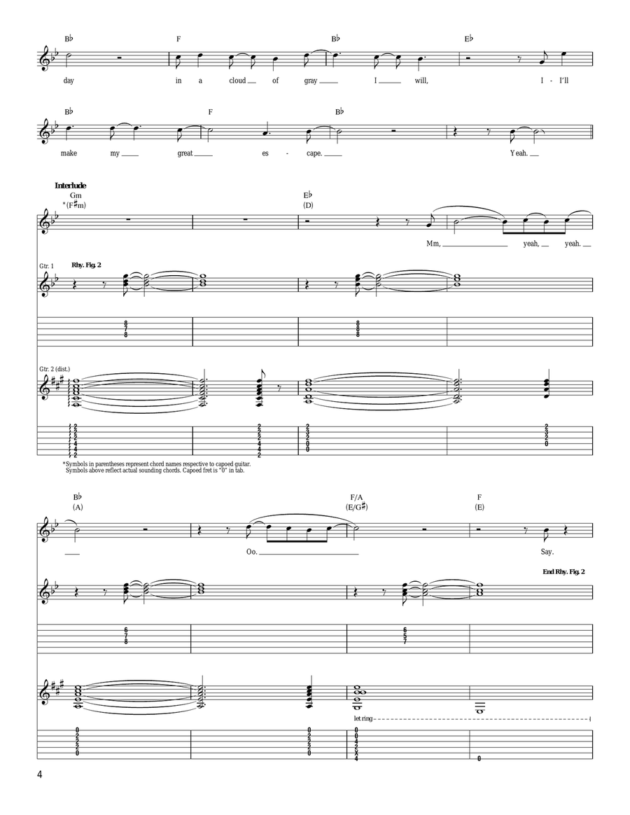 Someday Someday Acoustic Guitar scores gallery preview page 4