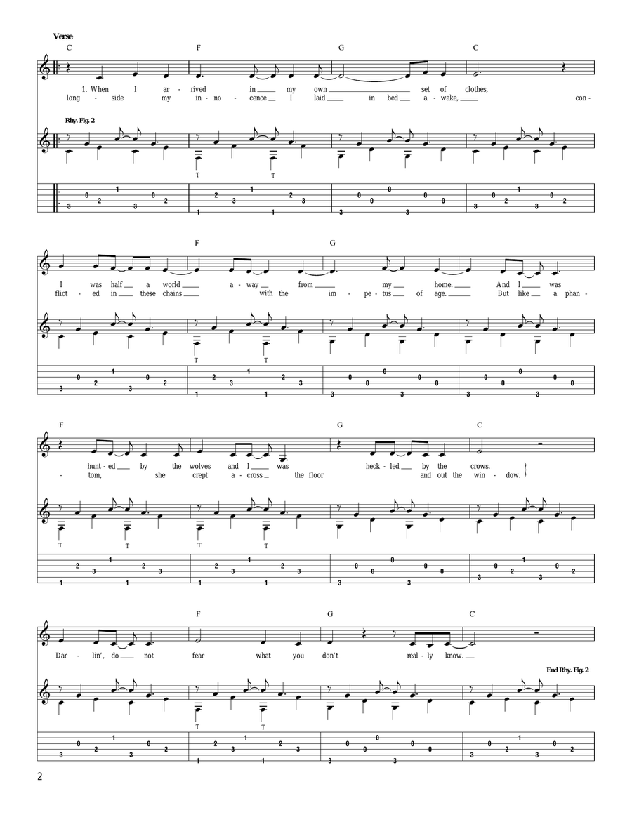 Darlin' Do Not Fear Darlin' Do Not Fear Acoustic Guitar scores gallery preview page 2