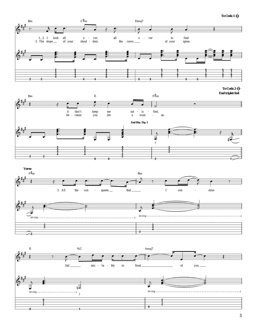 Because You Are A Woman Because You Are A Woman Acoustic Guitar scores gallery preview page 3