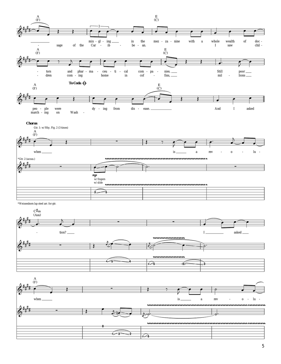 I Asked When I Asked When Acoustic Guitar scores gallery preview page 5