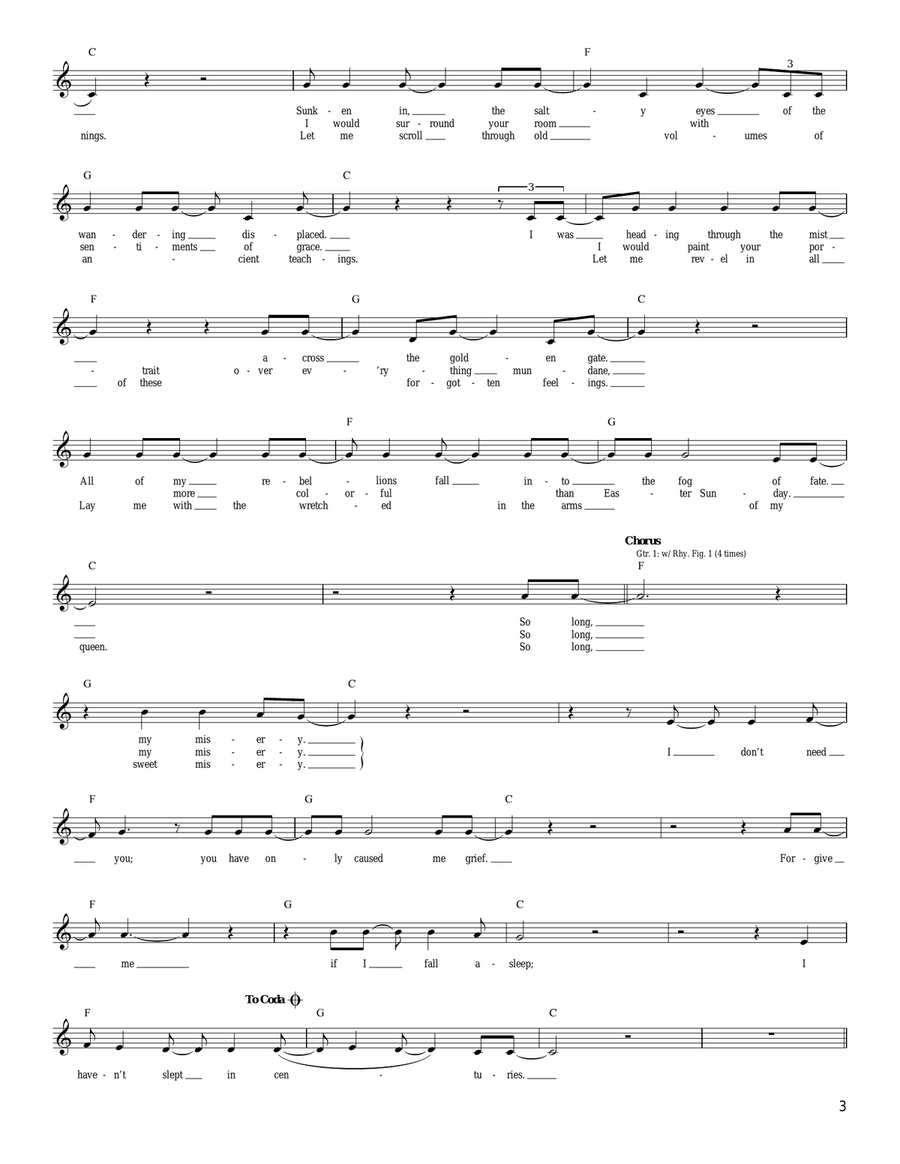 So Long Sweet Misery So Long Sweet Misery Acoustic Guitar scores gallery preview page 3