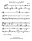 Christ Has Arisen, Hallelu! (U/2, SAB, or SATB Choir and Piano)