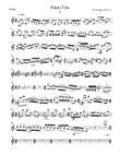 Piano Trio Violin and Cello parts