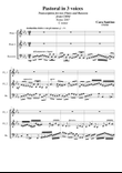 Pastoral in 3 voices for 2 Flutes and Bassoon