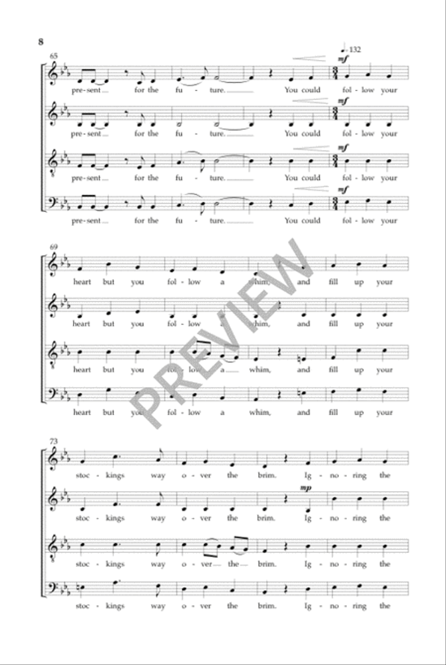 The World for Christmas (SATB - Vocal Score) 4-Part scores gallery preview page 7