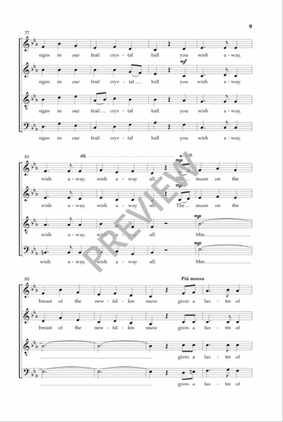 The World for Christmas (SATB - Vocal Score) 4-Part scores gallery preview page 8