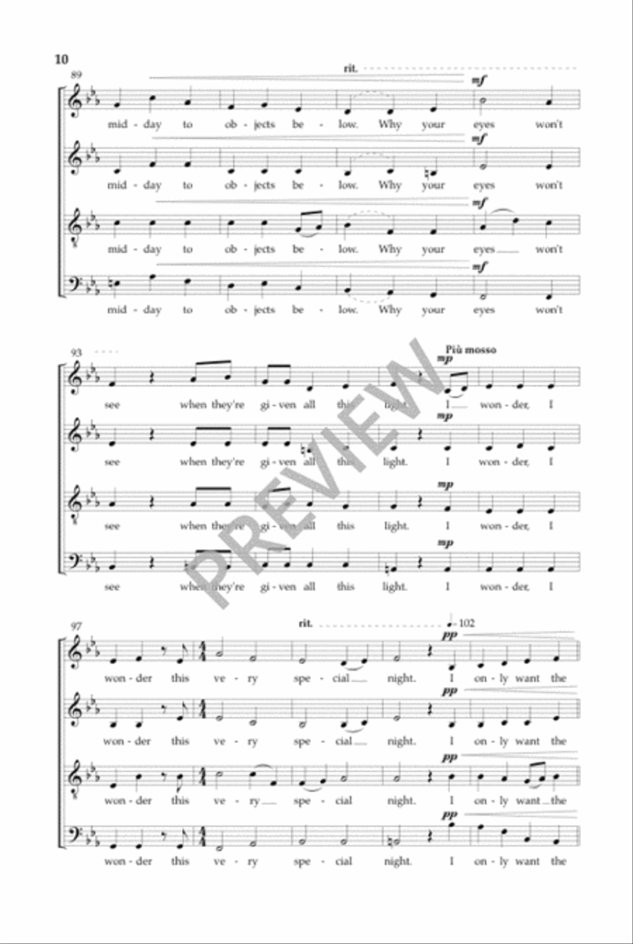 The World for Christmas (SATB - Vocal Score) 4-Part scores gallery preview page 9