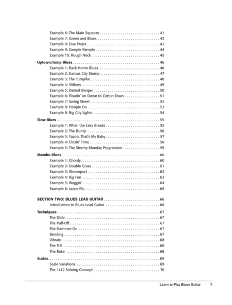 Alfred's Learn to Play Blues Guitar Electric Guitar scores gallery preview page 3