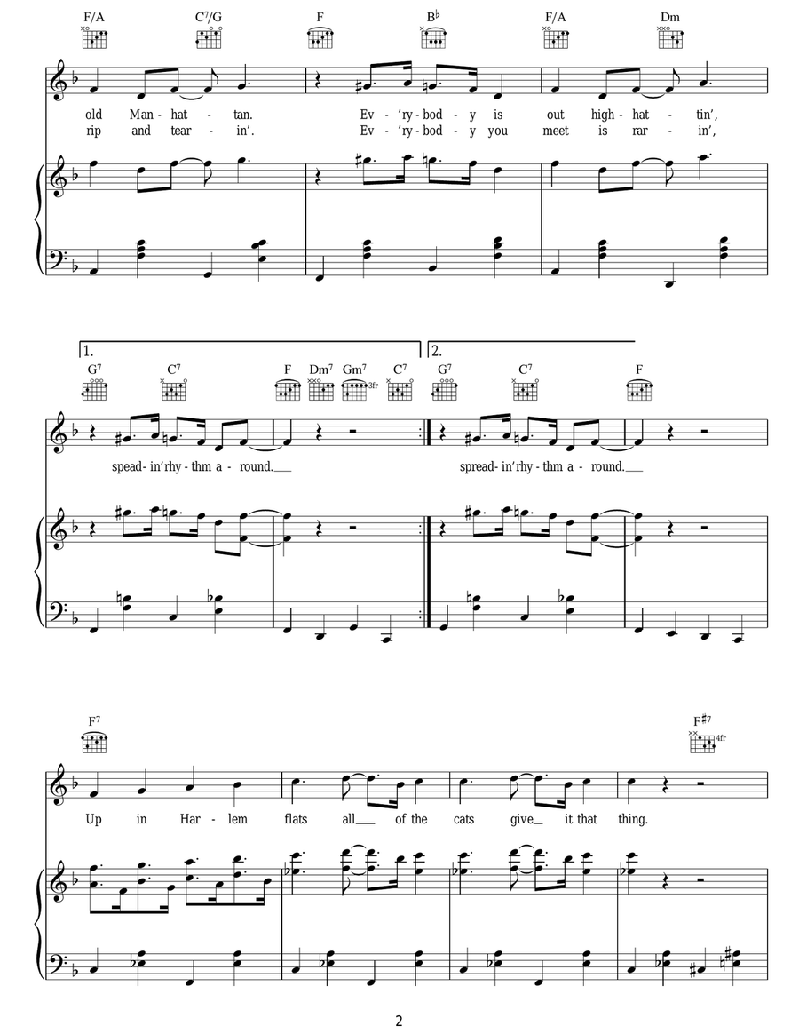 Spreadin' Rhythm Around Spreadin' Rhythm Around Guitar scores gallery preview page 2