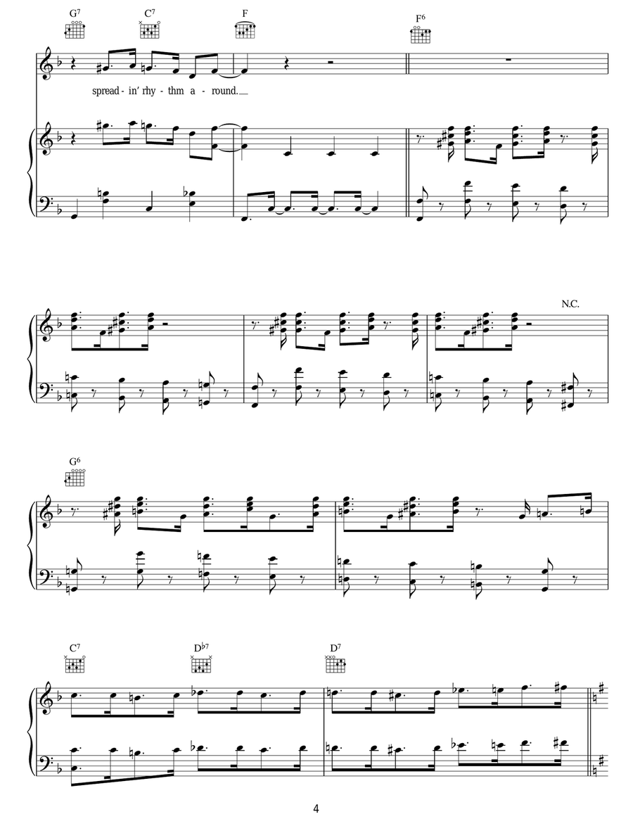 Spreadin' Rhythm Around Spreadin' Rhythm Around Guitar scores gallery preview page 4