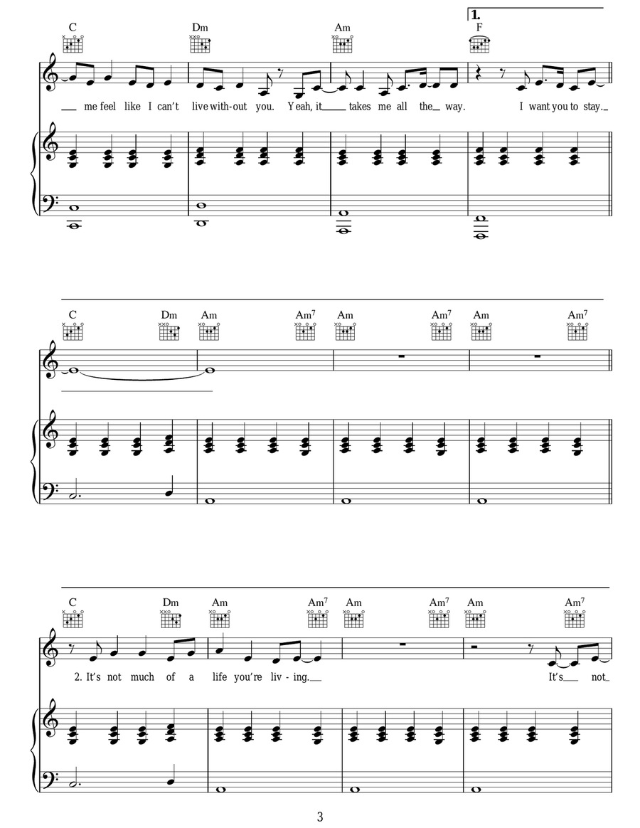 Stay Stay Acoustic Guitar scores gallery preview page 3