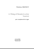 A Thing Of Beauty is a Joy For Ever