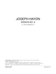 Sonata no. 9 Hob. XVI:4