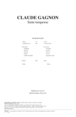 Suite Turquoise (score)