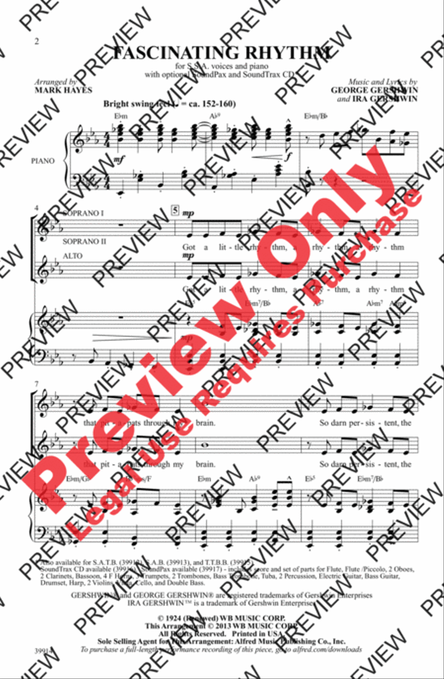 Fascinating Rhythm Fascinating Rhythm Women's Choir scores gallery preview page 2