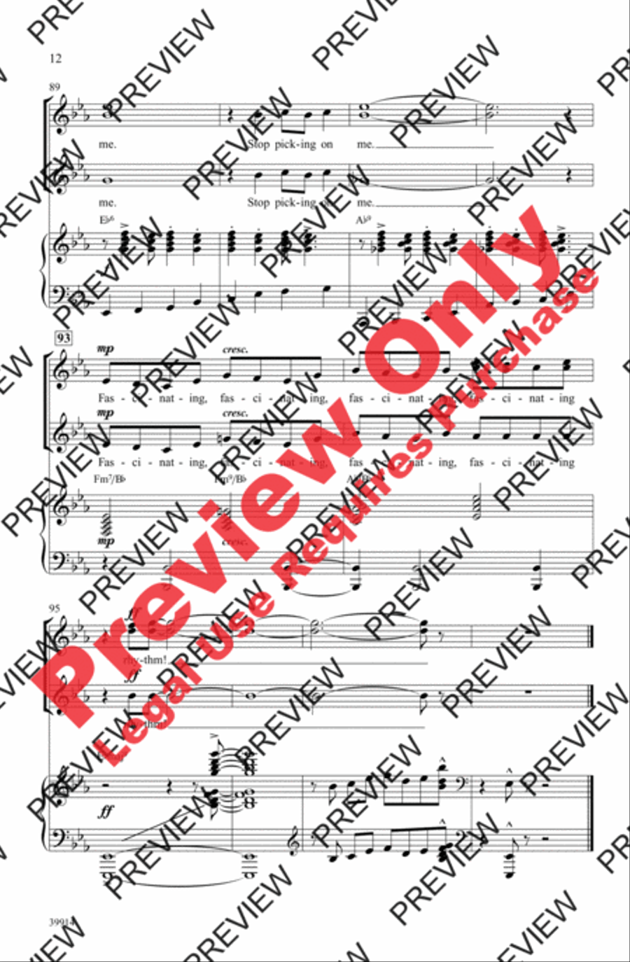 Fascinating Rhythm Fascinating Rhythm Women's Choir scores gallery preview page 12