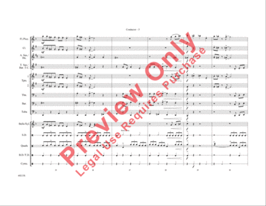 Santa Baby Santa Baby Marching Band scores gallery preview page 6