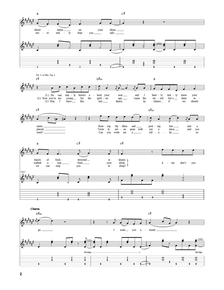 Amy Amy Acoustic Guitar scores gallery preview page 2