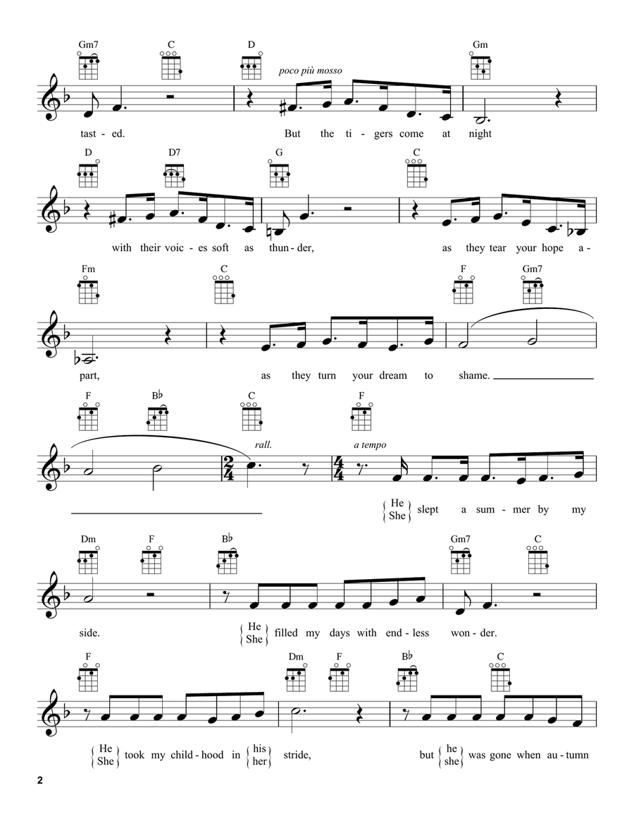I Dreamed A Dream I Dreamed A Dream Ukulele scores gallery preview page 2