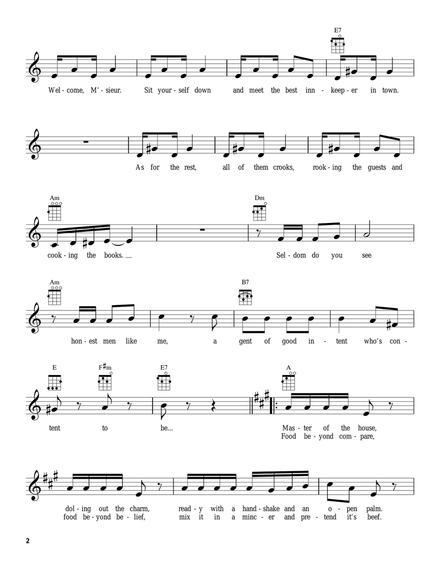 Master Of The House Master Of The House Ukulele scores gallery preview page 2