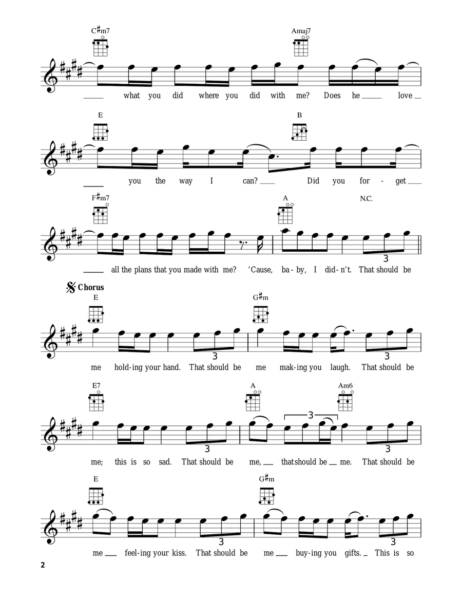 That Should Be Me That Should Be Me Ukulele scores gallery preview page 2
