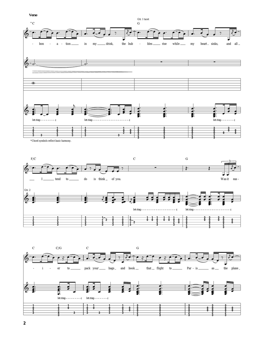 Morning Song Morning Song Acoustic Guitar scores gallery preview page 2