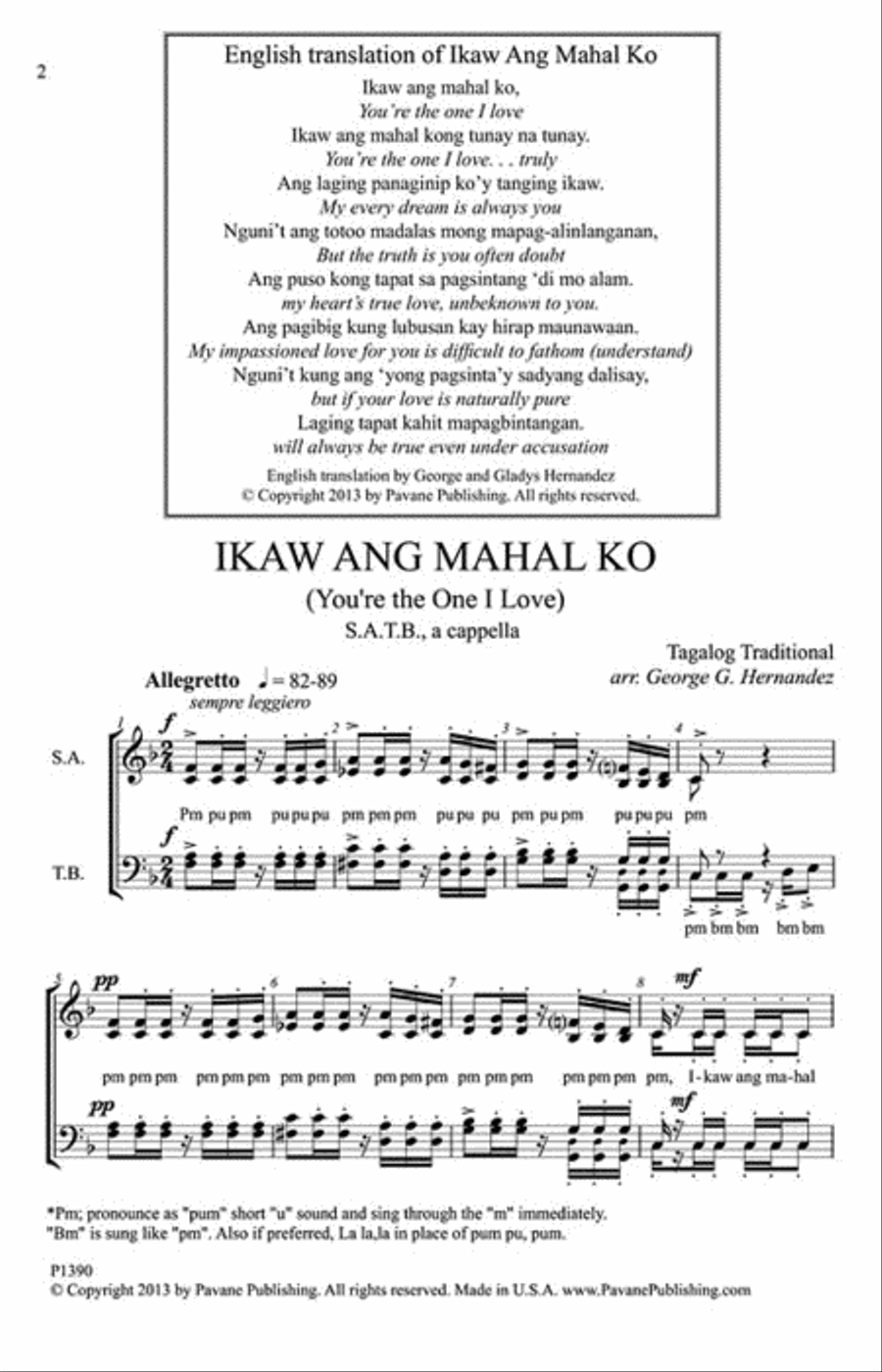 Ikaw Ang Mahal Ko Ikaw Ang Mahal Ko 4-Part scores gallery preview page 2