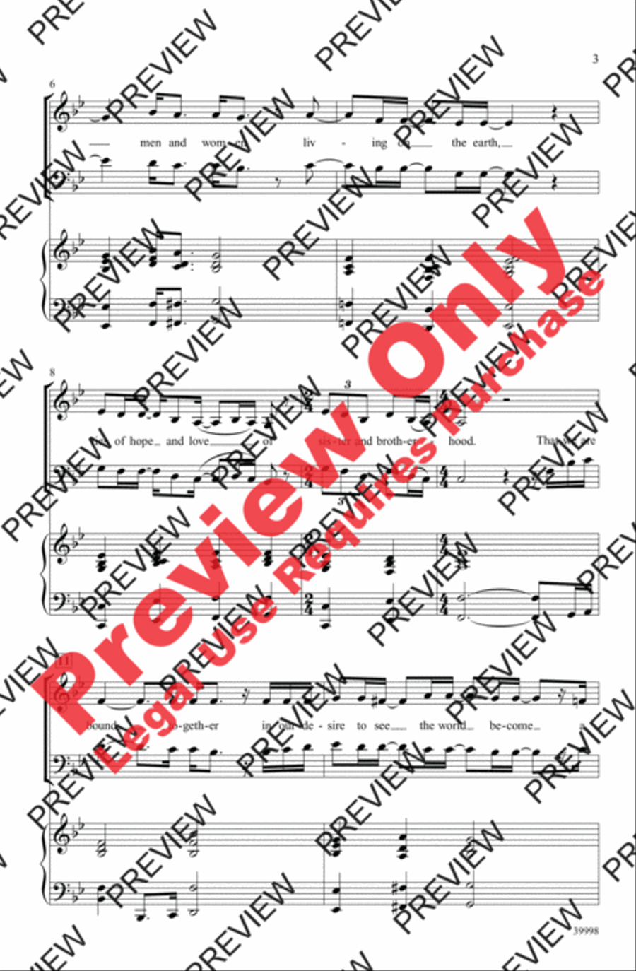Shed a Little Light Shed a Little Light 4-Part scores gallery preview page 3