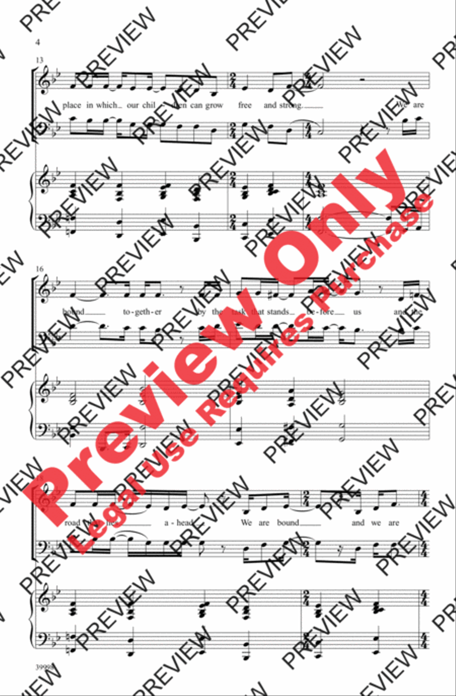 Shed a Little Light Shed a Little Light 4-Part scores gallery preview page 4
