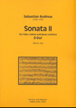 Sonata II für Flöte, Violine und Basso continuo D-Dur (aus: Musicalische Divertissements, Teil II)