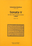 Sonata V für Flöte, Violine und Basso continuo e-Moll (aus: Musicalische Divertissements, Teil II)